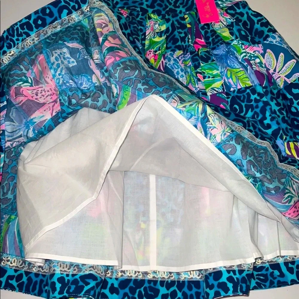 Lilly Pulitzer NWT Bryant Skirt Pop Up Lilly's Party Patch 🦄